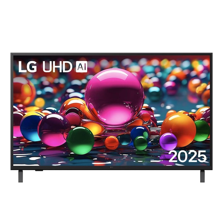Televizor LG UHD 4K Smart, 43UA75006LA, Wi-Fi, Negru, 43inch, 109.2cm