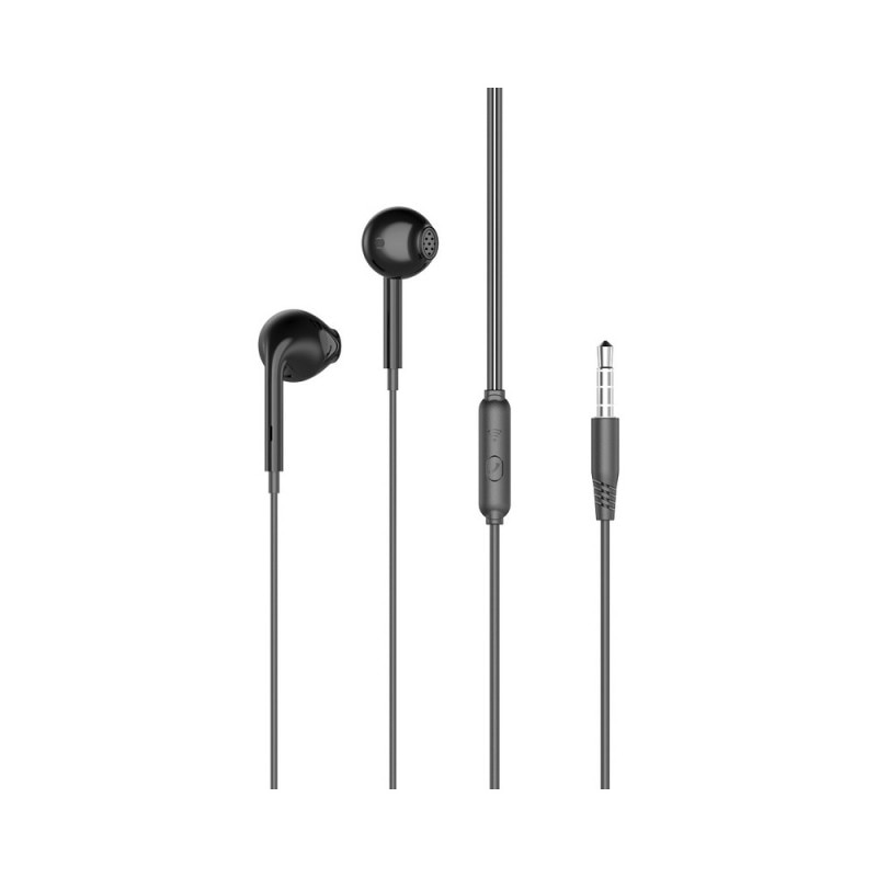 Casti cu Fir XO EP28, Stereo, Jack 3.5mm, cu Microfon, Plastic, Negru