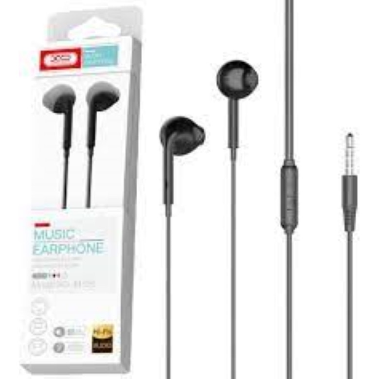 Casti cu Fir XO EP28, Stereo, Jack 3.5mm, cu Microfon, Plastic, Negru