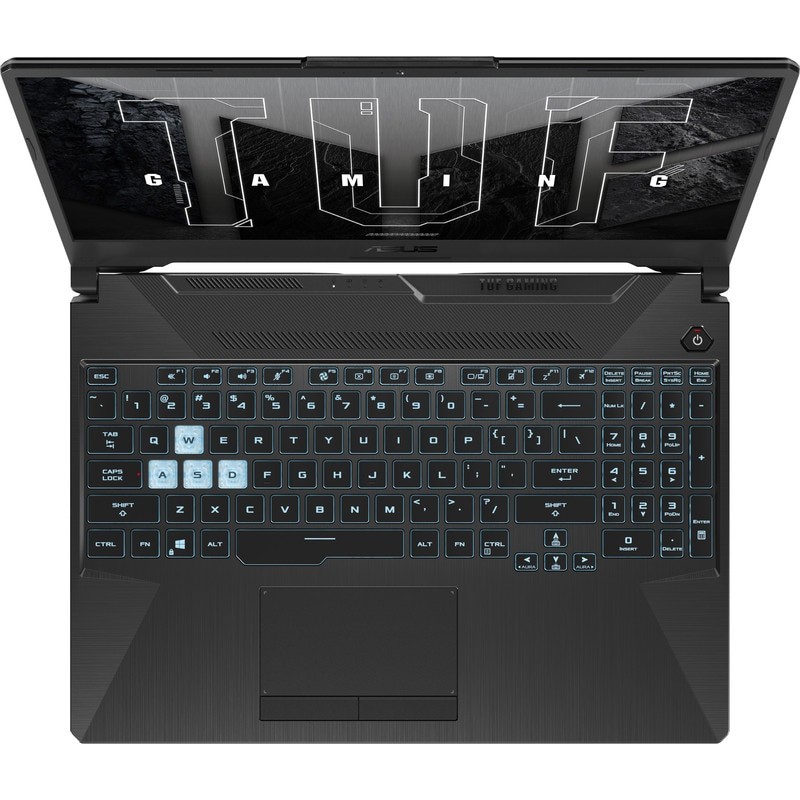 Laptop Gaming ASUS TUF A15 FA506NCG, Display 15.6" FHD (1920 x 1080), Procesor AMD Ryzen™ 7 7445HS, Memorie RAM 16GB DDR5, Capacitate de stocare 512GB SSD, Placa video dedicata NVIDIA GeForce RTX 3050 4GB, No OS, Negru (INT Keyboard)