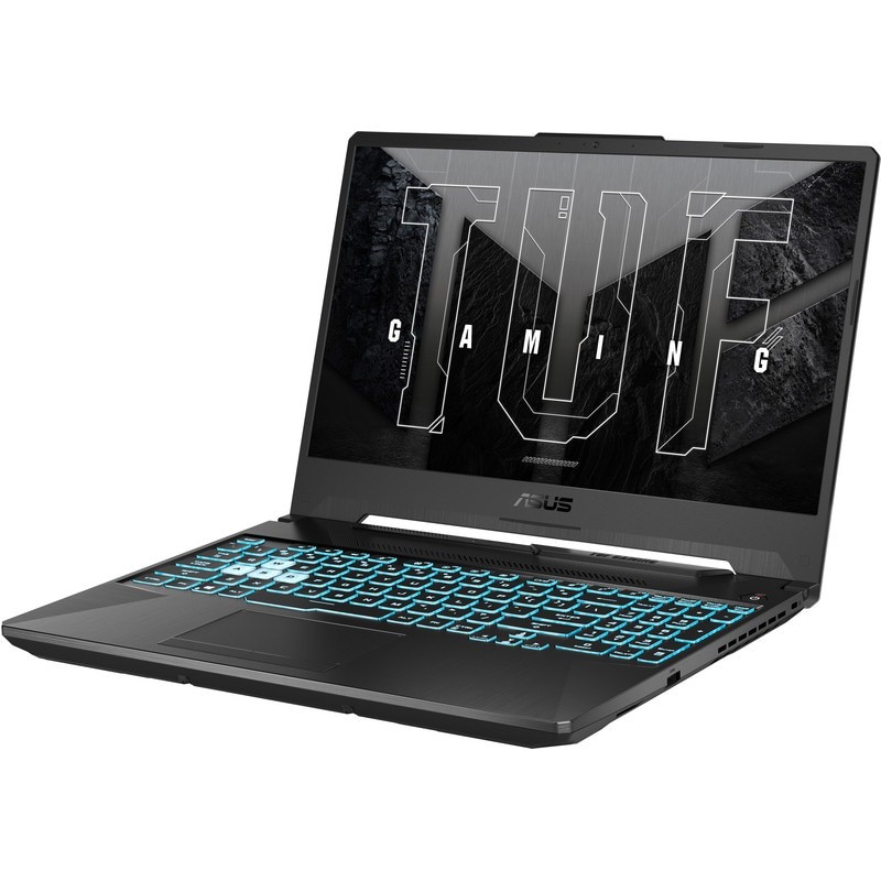 Laptop Gaming ASUS TUF A15 FA506NCG, Display 15.6" FHD (1920 x 1080), Procesor AMD Ryzen™ 7 7445HS, Memorie RAM 16GB DDR5, Capacitate de stocare 512GB SSD, Placa video dedicata NVIDIA GeForce RTX 3050 4GB, No OS, Negru (INT Keyboard)