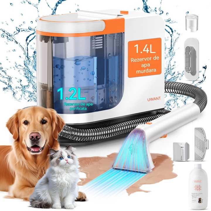 Aspirator Rolipo UWANT B300 PRO, 600W, 18kPa, functie autocuratare, alb
