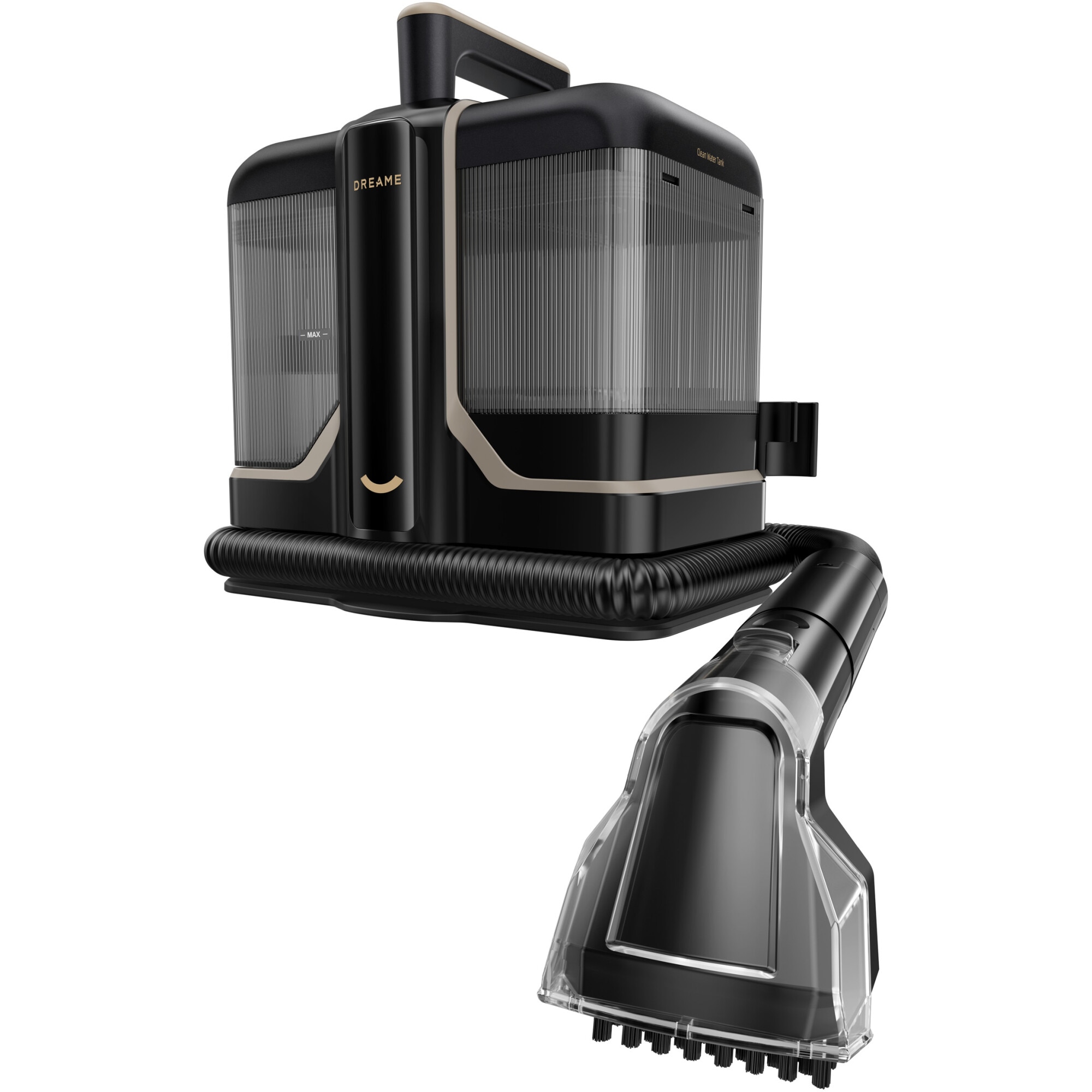 Aspirator cu spalare Dreame N10, putere de aspirare 12.000Pa, curatare cu apa calda pana la 60 de grade, design compact, negru