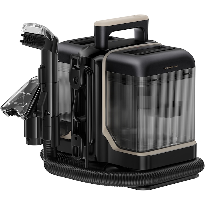 Aspirator cu spalare Dreame N10, putere de aspirare 12.000Pa, curatare cu apa calda pana la 60 de grade, design compact, negru