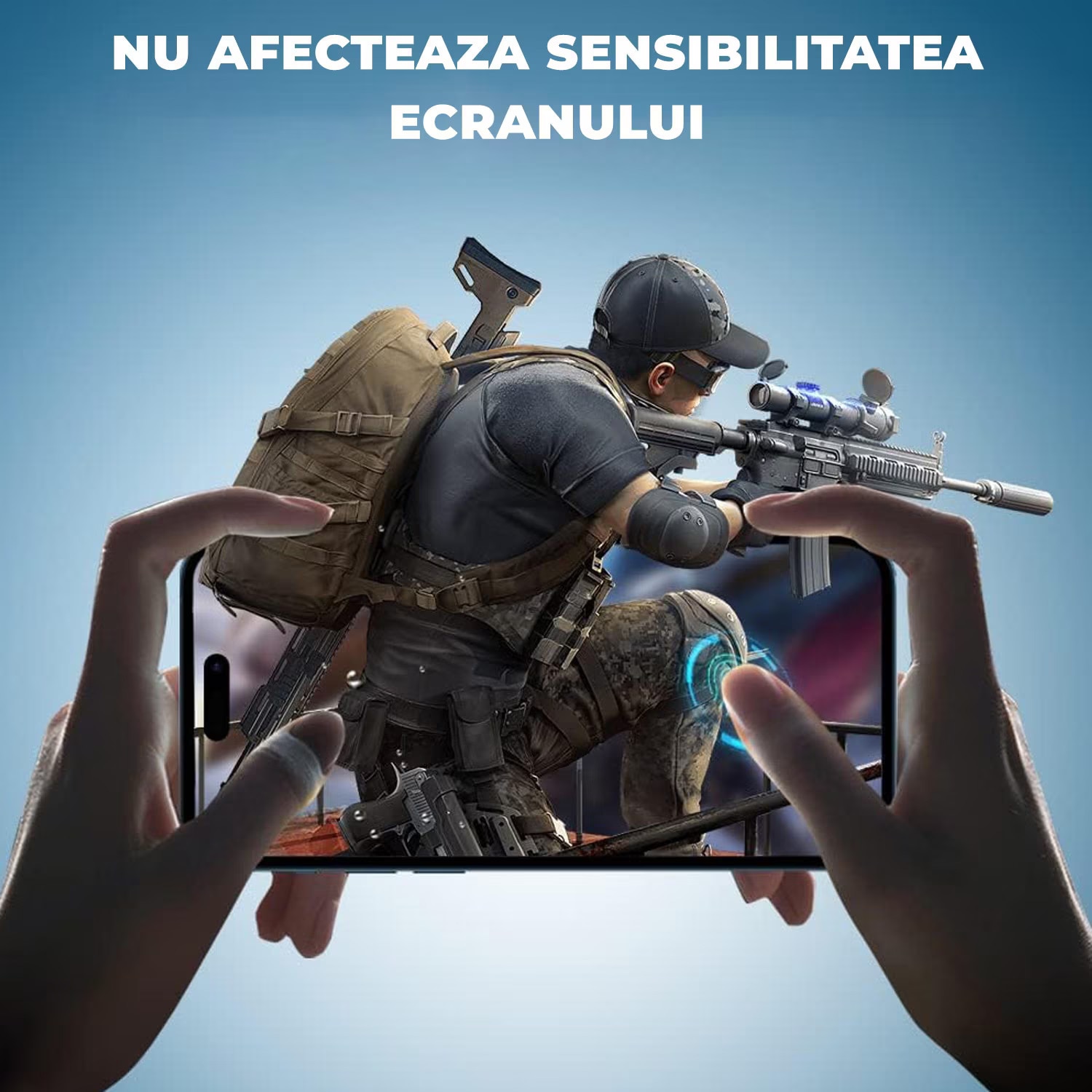 Pachet 2 buc Folie Sticla Privacy pentru iPhone 17/16 Pro Daden MaxProtection, Full Cover, Protectie Profesionala, Ultra Rezistenta, Calitate Premium, Margini negre