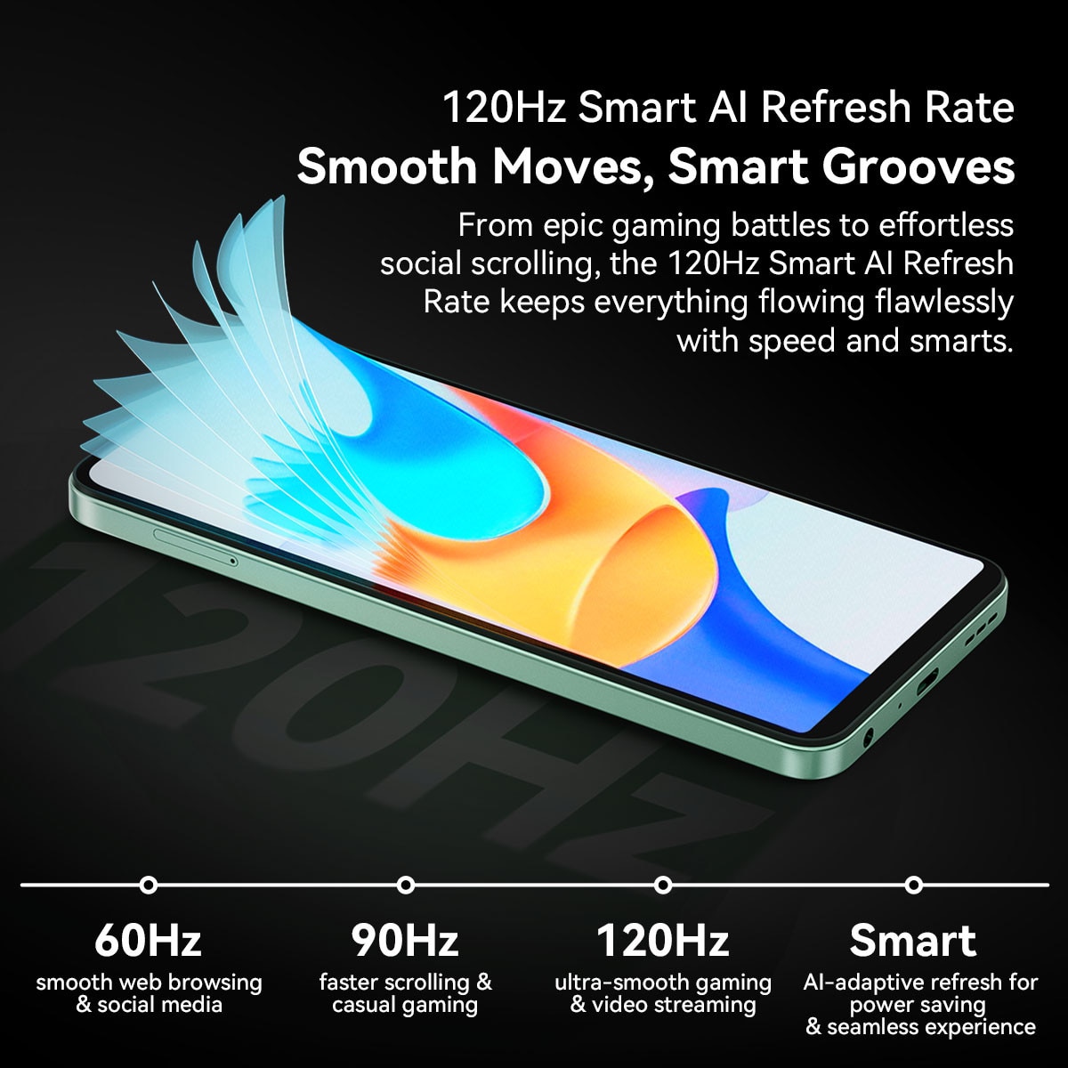 Telefon mobil Blackview Shark 6, 5G, 6.88", 120Hz, 24GB+128GB/2TB, Android 15Telefon mobil 16MP+8MP, AI Camera, 5000mAh/18W Telefoane inteligente, Fingerprint/Eye Comfort Celulares GPS/OTG/NFC, Negru
