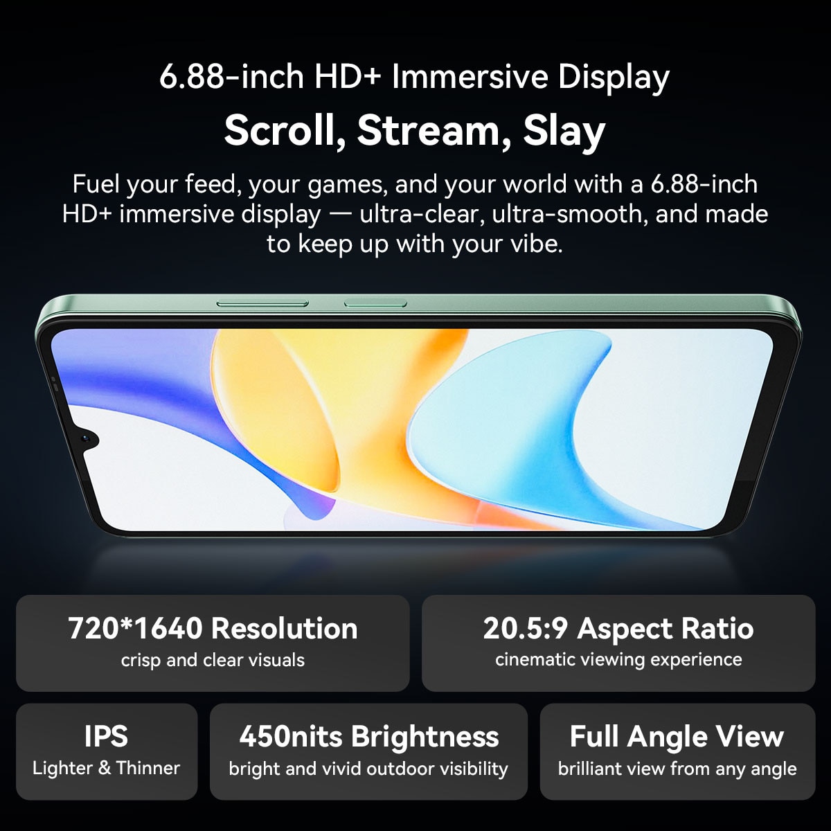 Telefon mobil Blackview Shark 6, 5G, 6.88", 120Hz, 24GB+128GB/2TB, Android 15Telefon mobil 16MP+8MP, AI Camera, 5000mAh/18W Telefoane inteligente, Fingerprint/Eye Comfort Celulares GPS/OTG/NFC, Negru