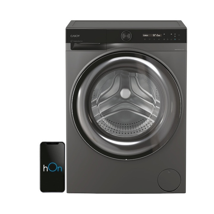 Masina de spalat rufe Candy ProWash 700, 11kg, 1400 RPM, antracit, cu functii smart