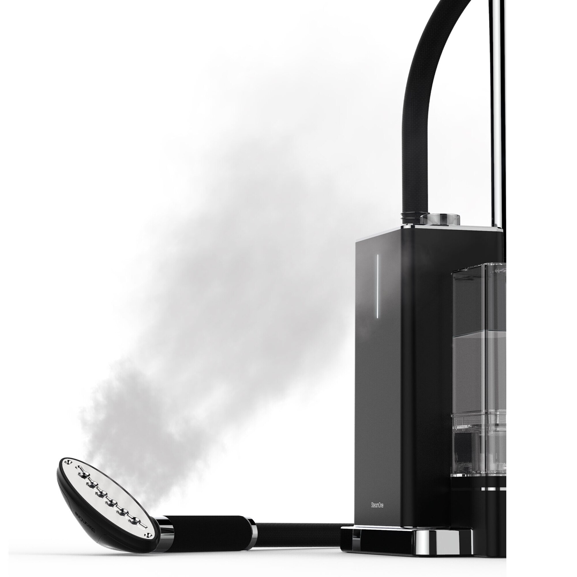Aparat de calcat vertical 2000W 1.2 litri STEAM ONE L.26.8 l.16.8 H.34 negru