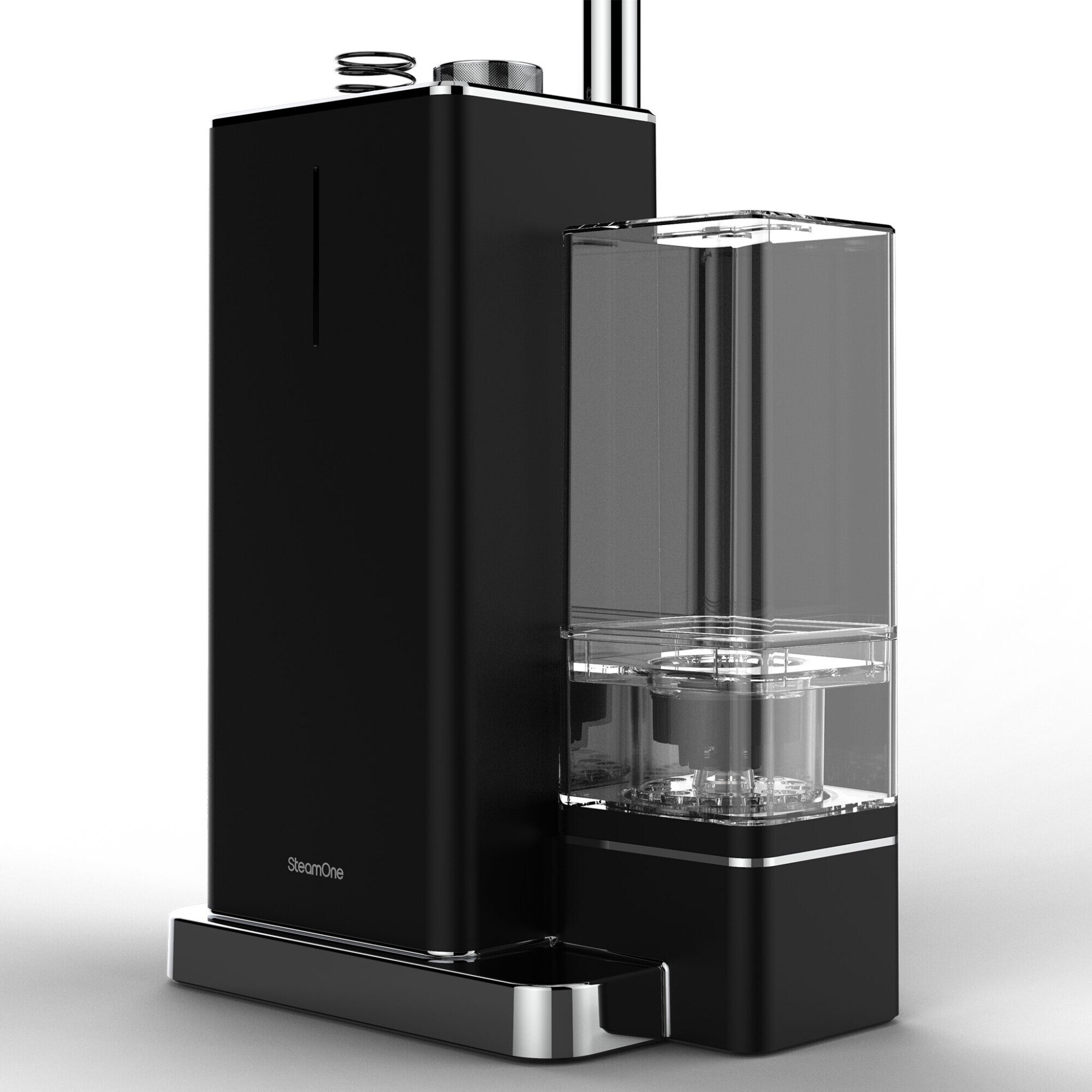 Aparat de calcat vertical 2000W 1.2 litri STEAM ONE L.26.8 l.16.8 H.34 negru