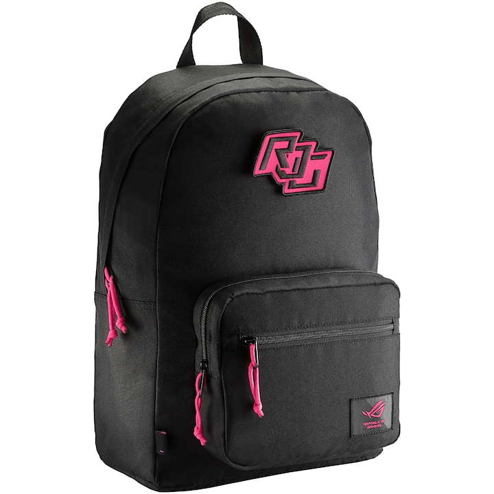 Rucsac laptop gaming ASUS ROG Ranger BP1503G, rezistenta la apa si la zgarieturi, 15.6", Negru Electro Punk