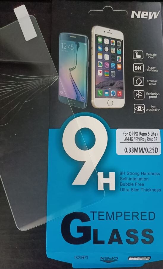 Folie sticla Forever, compatibila cu Oppo Reno 5 Lite / A94 4G / F19 Pro, 0.33mm, 9H, 2.5D, Transparent