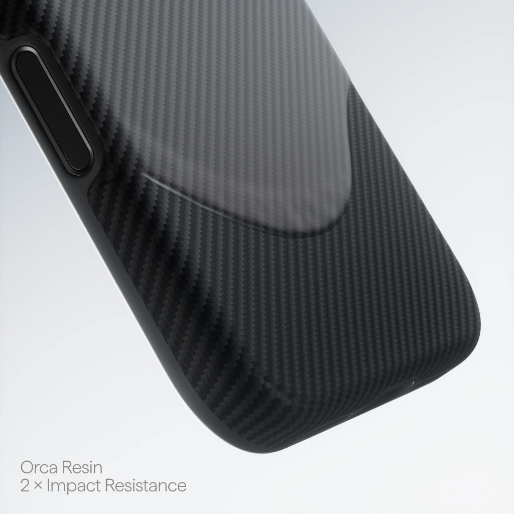 Carcasa Pitaka Aramid UltraGuard compatibila cu iPhone 17 Pro, Negru/Gri