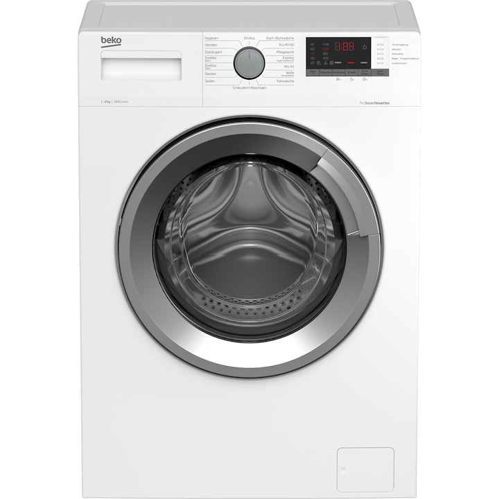 Masina de spalat rufe Beko, 8 kg, 1400 rpm, alb, 845 x 600 x 550 mm