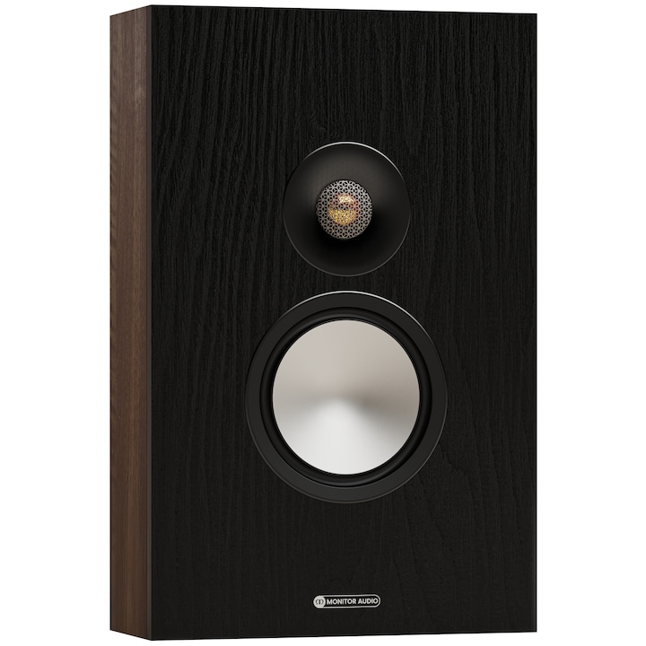 Boxă Hi-Fi Monitor Audio Bronze On-Wall 7G, cu fir, design bidirecțional, nuc