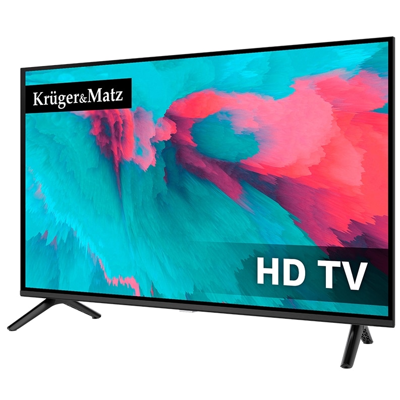 Televizor HD Kruger&Matz de 32'', 2xHDMI, USB, DVB-T2, H.265, HEVC, KM0232-T5