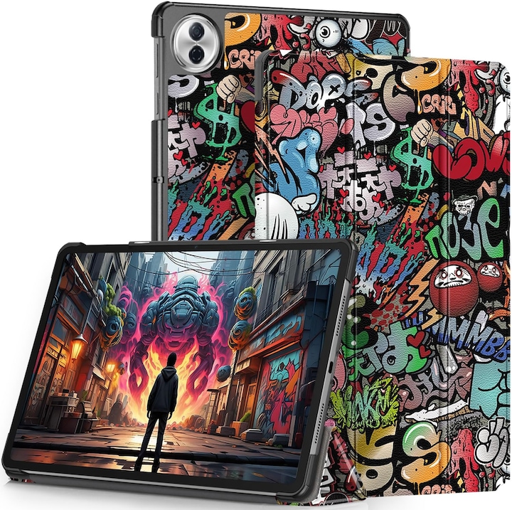 Husa pentru Honor Pad 10 12.1 inch tip stand functie sleep/wake-up si inchidere magnetica, protectie 360 - Urban Vibe