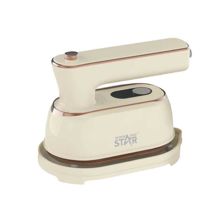 Fier de călcat portabil cu aburi pentru călătorii, WINNING STAR ST-6132 1000W, cu talpă ceramică