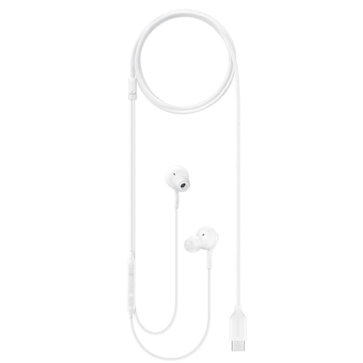 Casti Audio In-Ear cu microfon si volum control Type-C pentru Samsung Culoare Alb