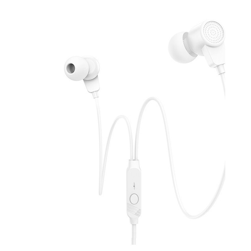 Casti In-Ear Borofone BM64 Goalant, Cu microfon, 3.5 mm, Alb