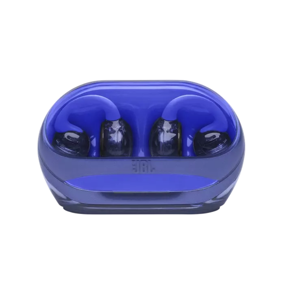 Casti Open-Ear JBL Soundgear Clips, True Wireless, Bluetooth, 4 microfoane, Multipoint, Autonomie 32 ore, IP54, Albastru
