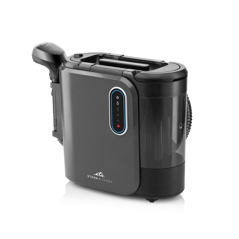 Aspirator cu abur si spalare ETA Steam&Clean 7214 90000, 2000 W, 1.3 litri, 4 moduri de curatare, LED, negru
