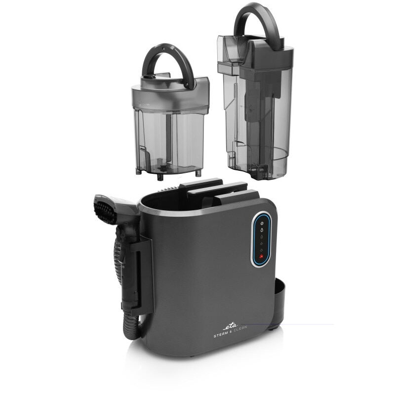 Aspirator cu abur si spalare ETA Steam&Clean 7214 90000, 2000 W, 1.3 litri, 4 moduri de curatare, LED, negru