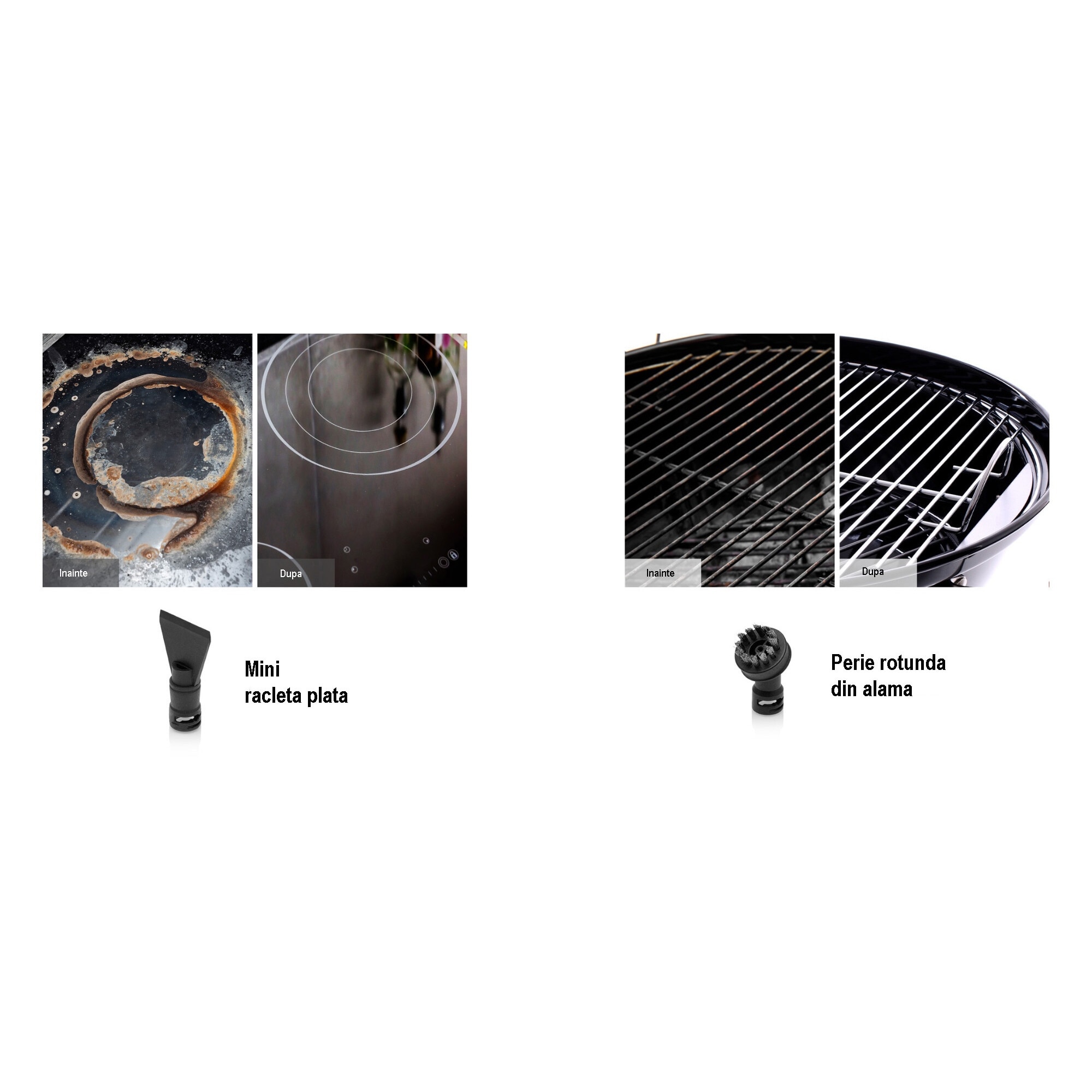 Aspirator cu abur si spalare ETA Steam&Clean 7214 90000, 2000 W, 1.3 litri, 4 moduri de curatare, LED, negru