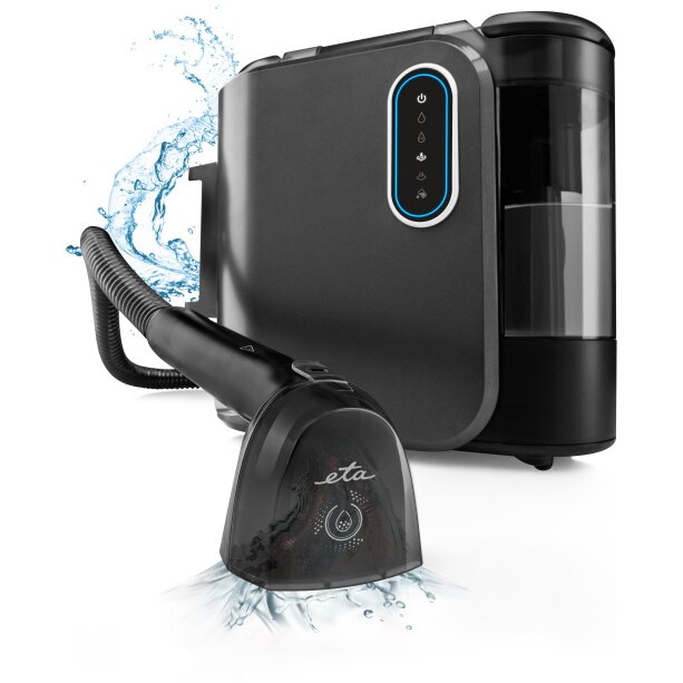 Aspirator cu abur si spalare ETA Steam&Clean 7214 90000, 2000 W, 1.3 litri, 4 moduri de curatare, LED, negru