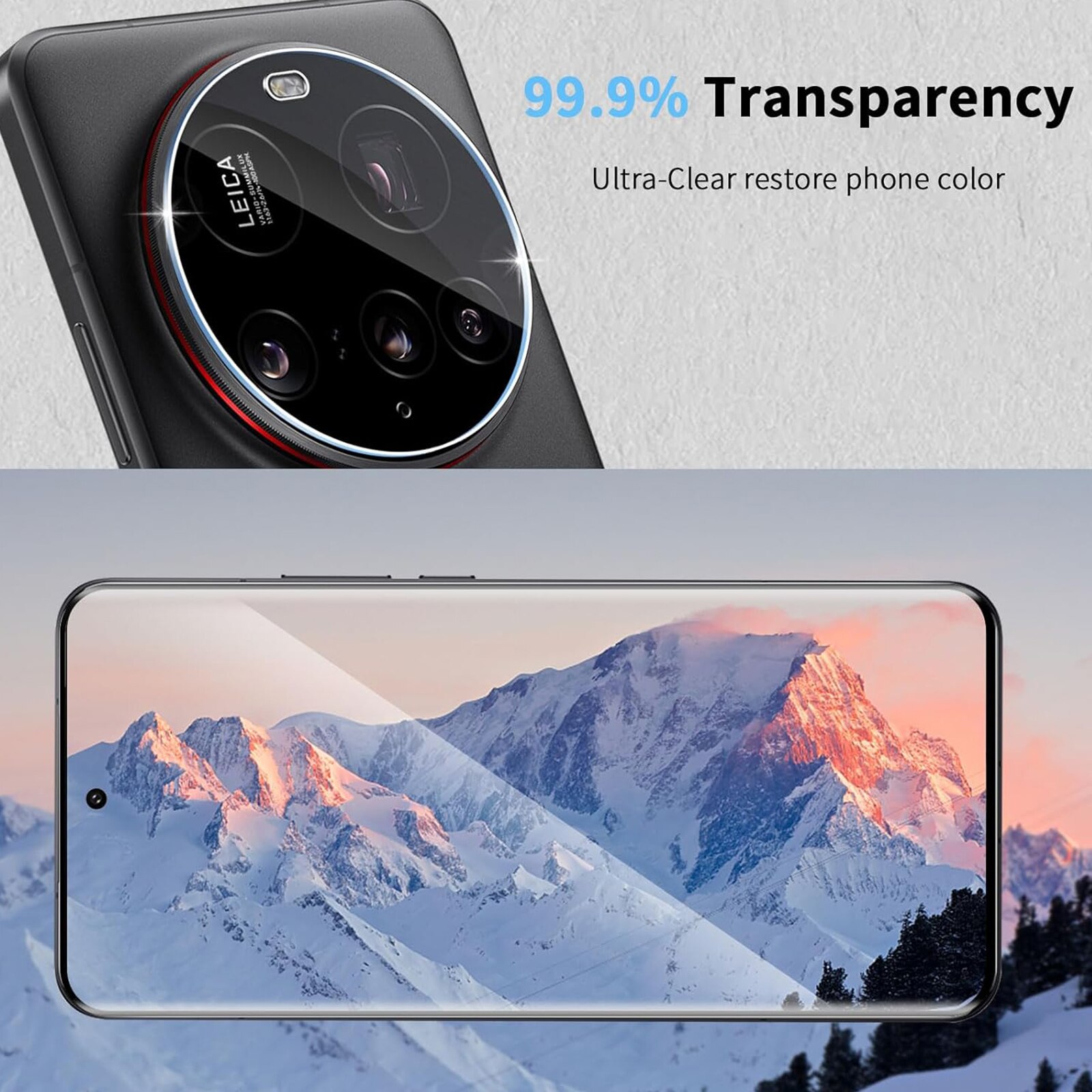 Set 4 Folii Protectie din Sticla Securizata, TREXORA, 2 Folii 3D Curbe + 2 Protectoare pentru Camera, Transparent, pentru Xiaomi 15 Ultra