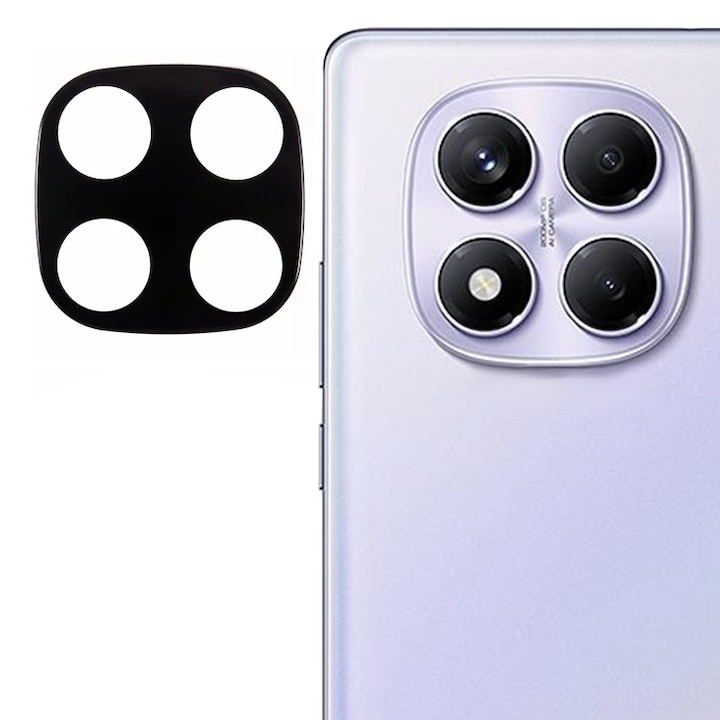 Folie Camera pentru Xiaomi Redmi Note 14 Pro 4G Daden din sticla, Full Cover, Protectie Profesionala, Ultra Rezistenta, Calitate Premium, Negru