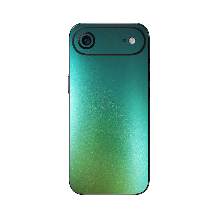 Folie iSkinz pentru Apple iPhone 17 Air - Cameleon Color Shift Aquamarine, Simple Cut, Skin Adeziv Cover, Protectie pentru Carcasa Spate