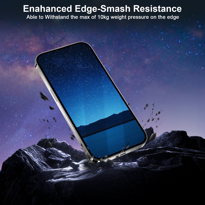 XWK® Folie protectie telefon 9h, sticla securizata, transparenta, antisoc, pentru iPhone 15/16 2 Packs