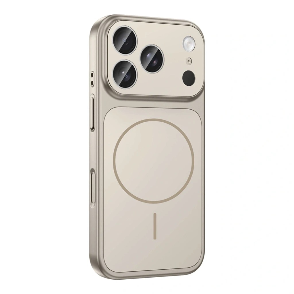Husa pentru iPhone 17 Pro, GlassLook, compatibil cu MagSafe, Premium, Ultra Subtire, Gri