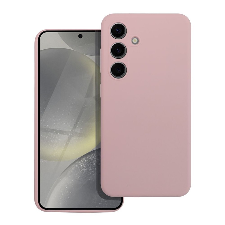 Husa pentru Samsung Galaxy A16 5G Daden® din Silicon, Ultra Slim, Calitate Premium, Interior din Microfibra, Protectie Sporita, Antisoc, Roz nisipiu