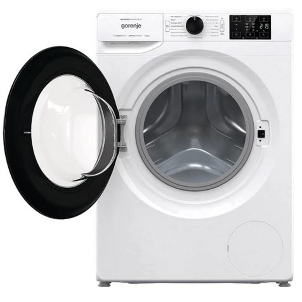 Masina De Spalat Rufe Frontala Gorenje WNEI86APS, Clasa A, 8 Kg, 1600 Rpm, Inverter PowerDrive Motor, SteamTech, Alb