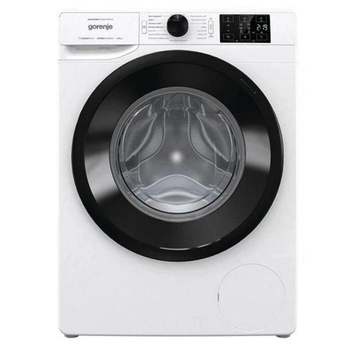 Masina De Spalat Rufe Frontala Gorenje WNEI86APS, Clasa A, 8 Kg, 1600 Rpm, Inverter PowerDrive Motor, SteamTech, Alb