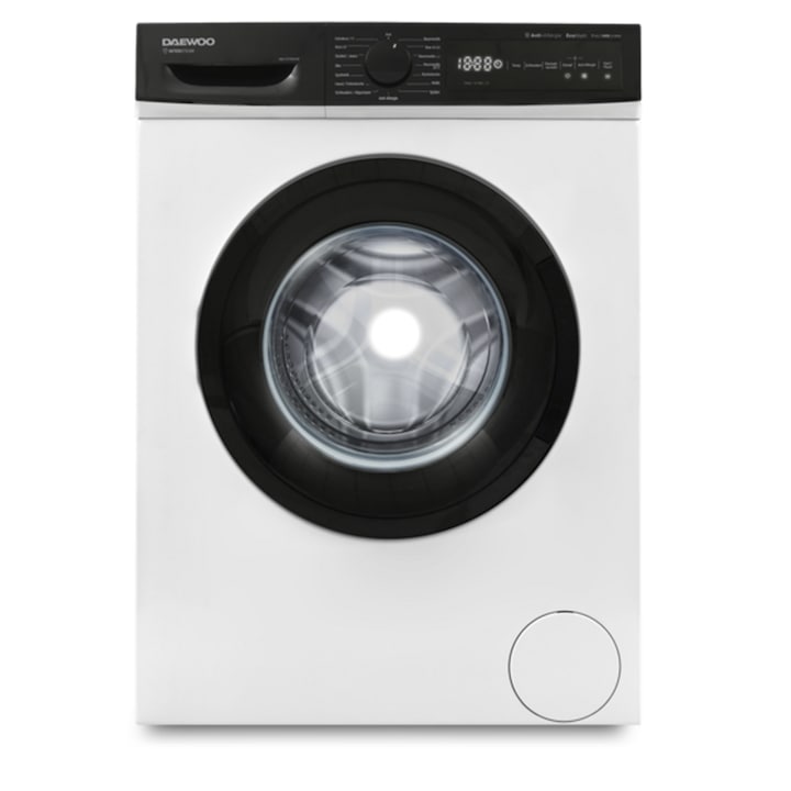 Masina De Spalat Rufe Frontala DAEWOO WM714TTWA1DE, Clasa A, 7 Kg, Motor Inverter, 1400 Rpm, Alb