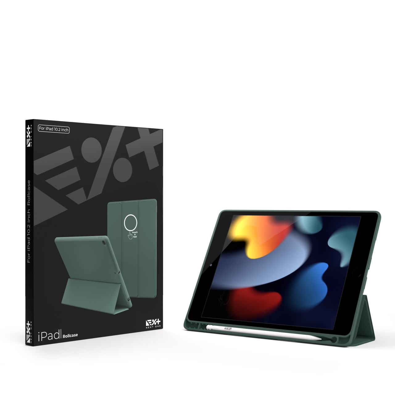 Husa de protectie Next One Rollcase pentru iPad 10.2inch, Leaf Green