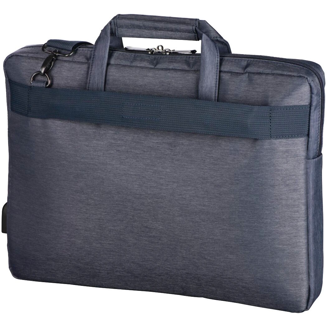 Geanta Hama Pentru Laptop Manchester, Pana La 44 Cm (17,3"), Albastru