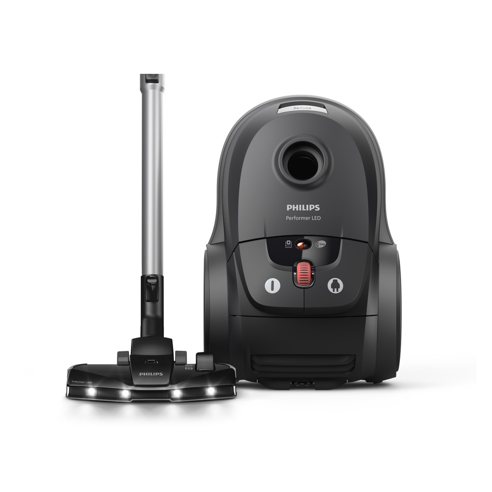 Aspirator PHILIPS cu sac 900W, 75dB, negru, 5.3kg
