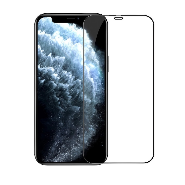 Folie Sticla securizata, Flippy, compatibila cu Xiaomi Redmi 10 5G, Full Glue, cu margini negre