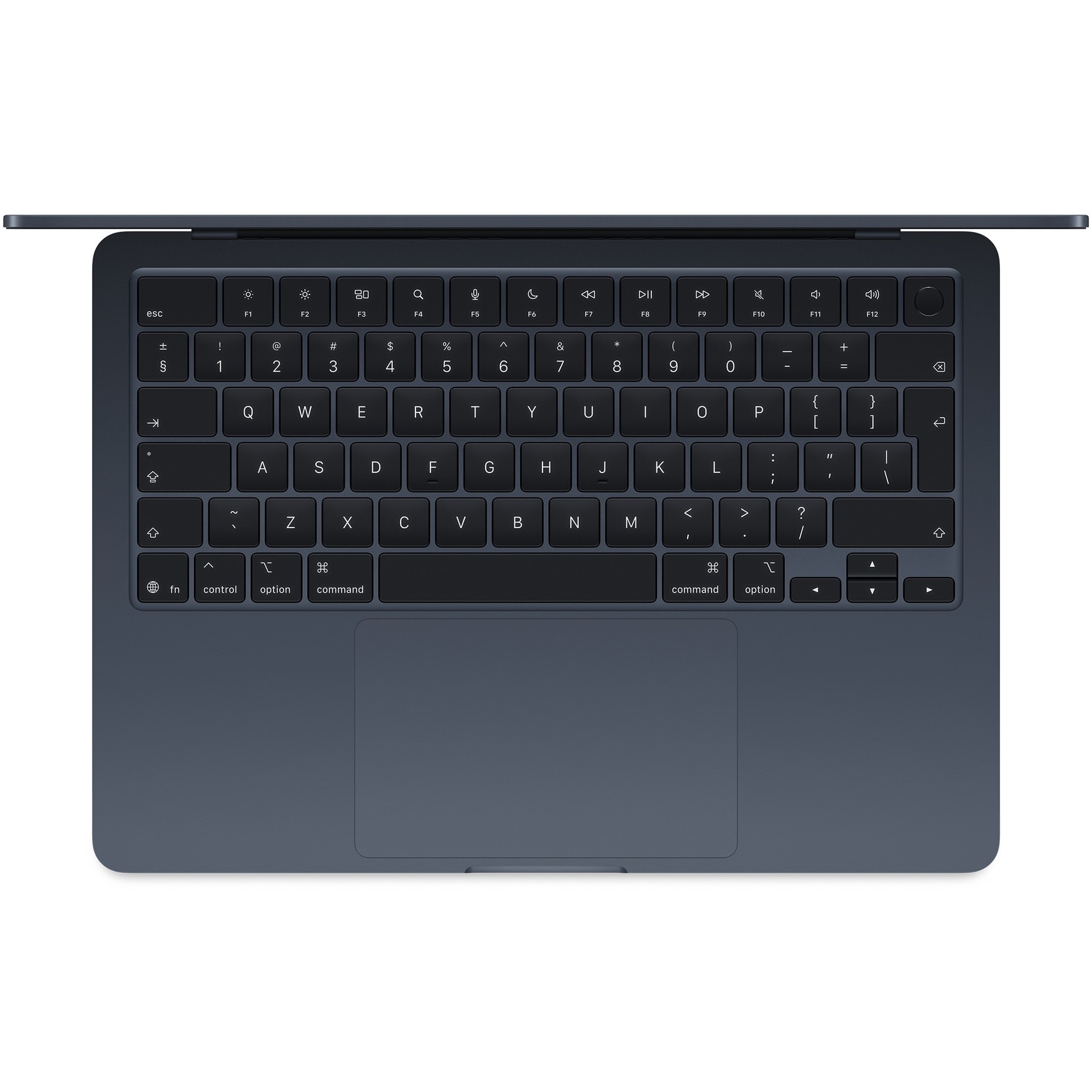 Laptop Apple MacBook Air 13", cu procesor Apple M4, 10 nuclee CPU si 10 nuclee GPU, 24GB RAM, 512GB, Midnight, Tastatura Internationala, Manual RO