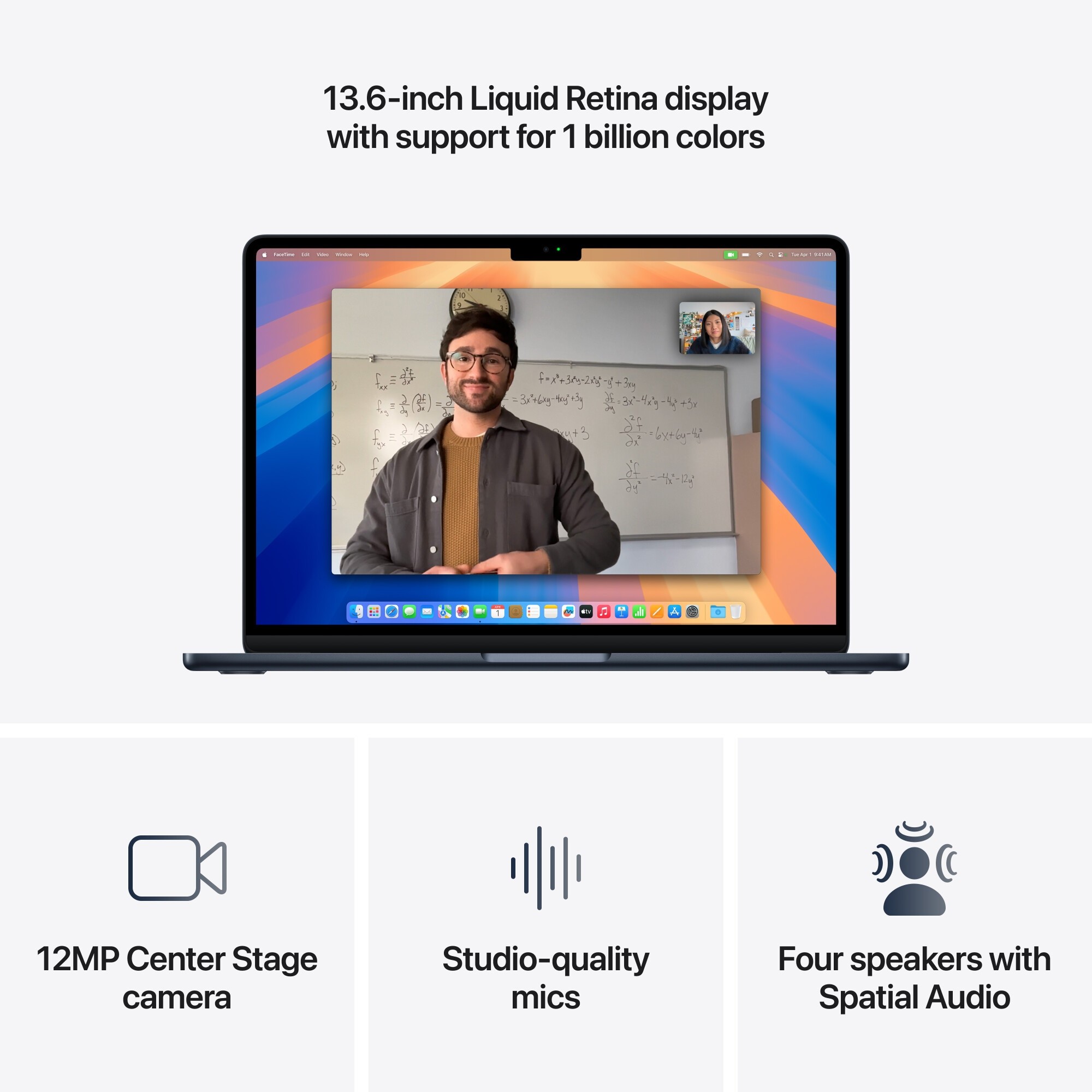 Laptop Apple MacBook Air 13", cu procesor Apple M4, 10 nuclee CPU si 10 nuclee GPU, 24GB RAM, 512GB, Midnight, Tastatura Internationala, Manual RO