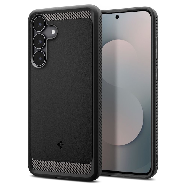 Carcasa Spigen Rugged Armor compatibila cu Samsung Galaxy S25 FE, Matte Black