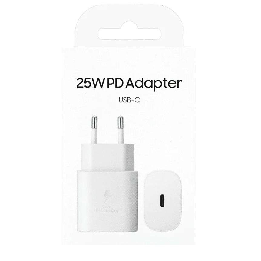 Set GSM cu Casti AKG Tpe-C si Adaptor Priza Fast Charging 25W USB-C Set Blister Alb