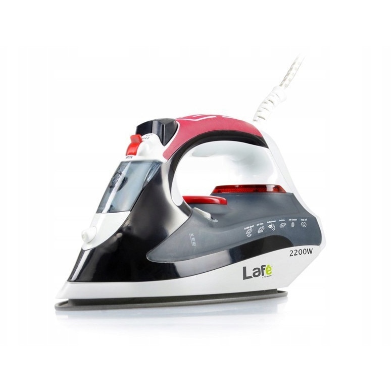 Fier de calcat Lafe LAF02B, 2200W, Negru/Rosu