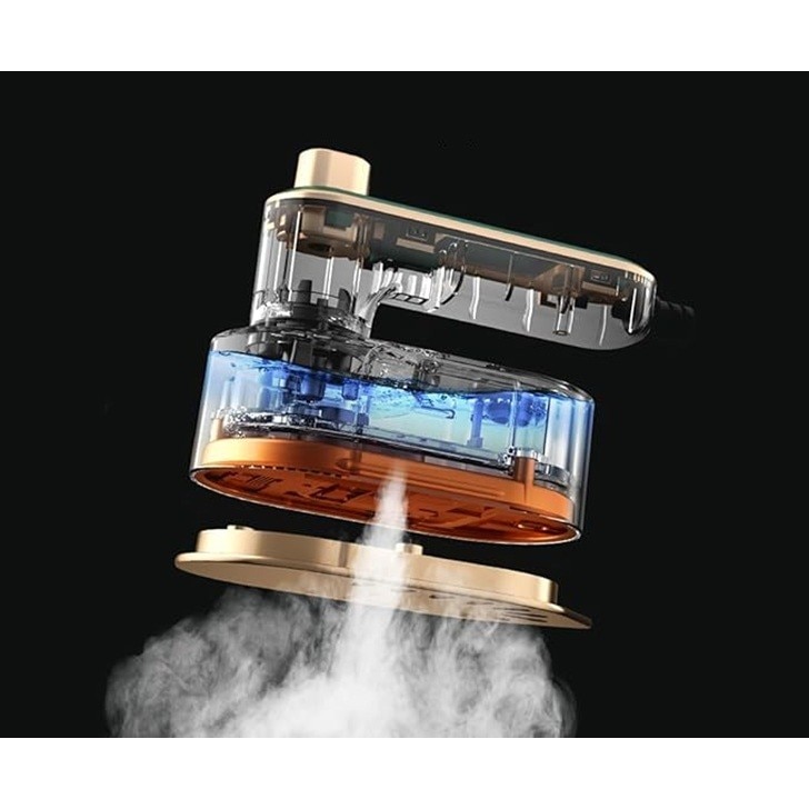 Mini Fier de Calcat, By Fitilomania, Pliabil si Portabil, Calcare Verticala/Orizonala, cu Abur, 50 ml, 40W, 10.5 x 12 cm, Alb