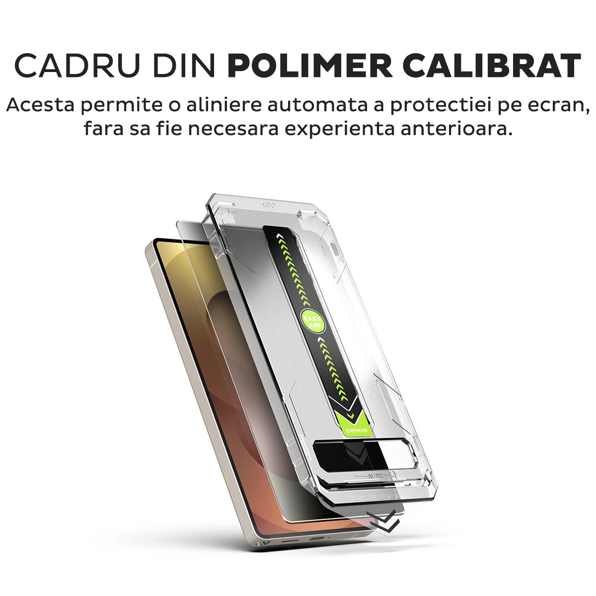 Folie Sticla Privacy pentru Samsung Galaxy S25 FE Daden TitanGlass, Kit de instalare usoara si rapida cu dispozitiv de potrivire automata, Protectie Profesionala, Ultra Rezistenta