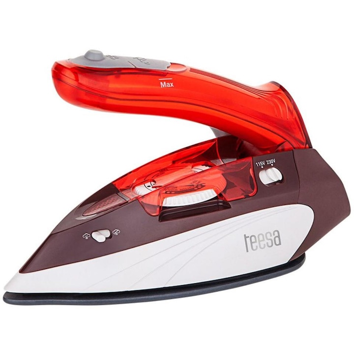 Fier de călcat Teesa Slide Travel 1100W, abur vertical, talpă ceramică, set complet